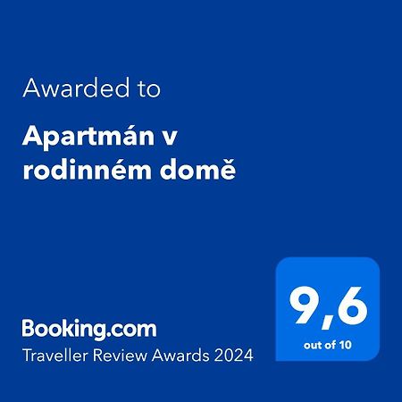 Apartman V Rodinnem Dome Jaroměř Esterno foto